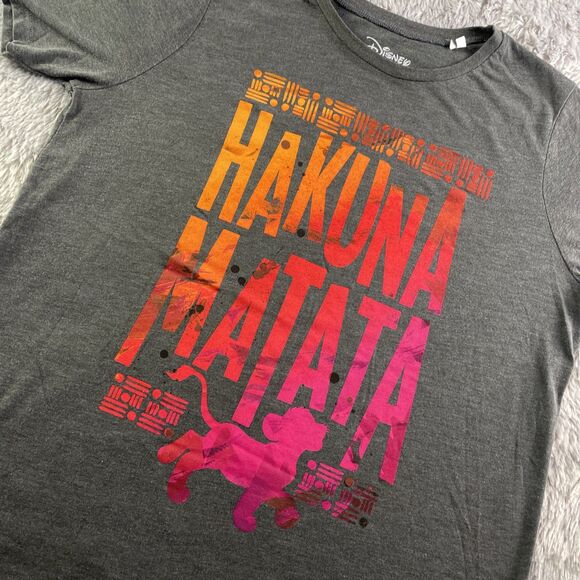 Lion King Shirt Youth Extra Large Gray Orange Pink Disney Hakuna Matata Simba - Picture 1 of 7